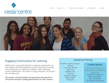 Tablet Screenshot of cedarcentre.com.au
